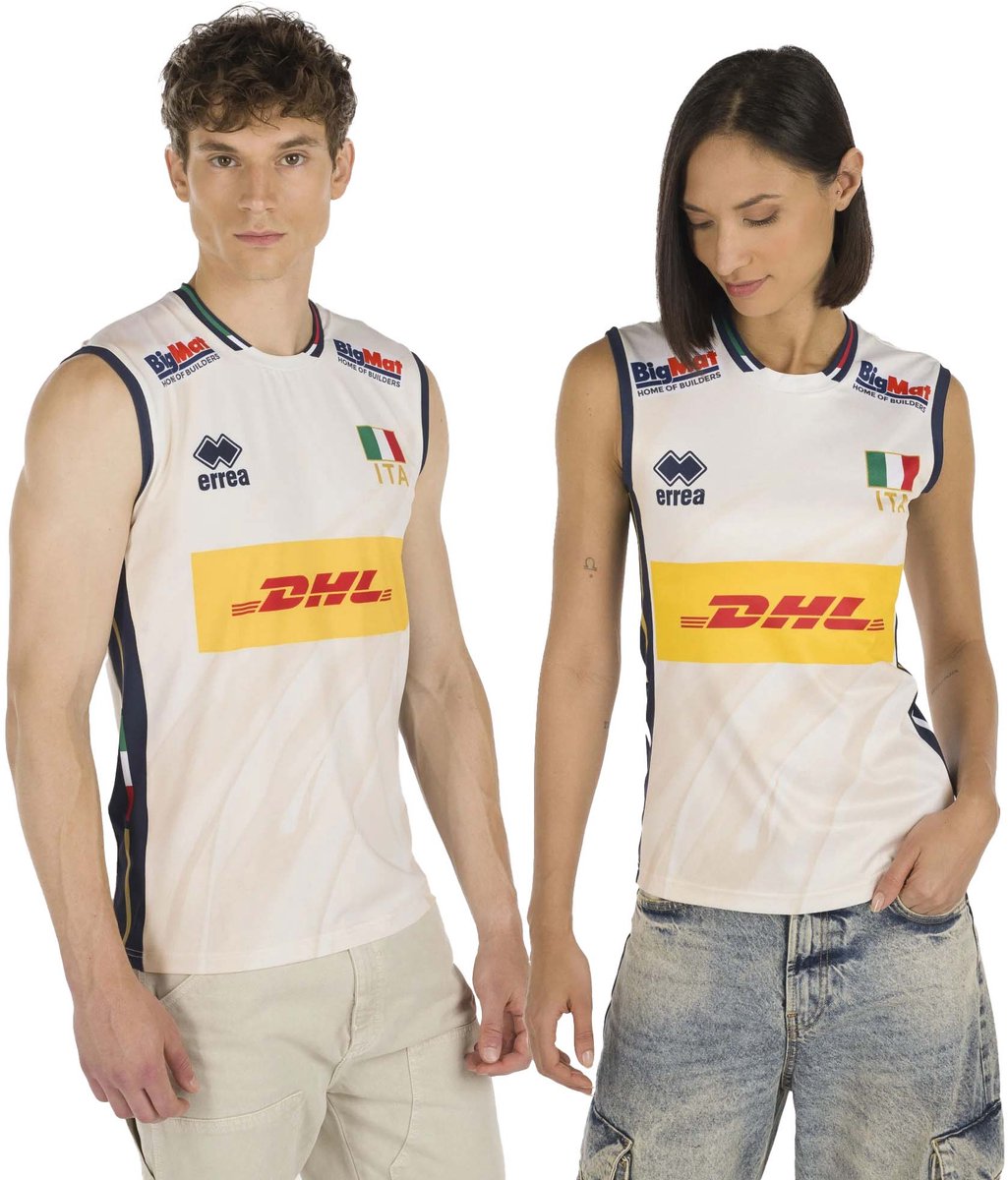 Errea Tanktop Naz. Italia Volley 2^Mg Gara Unisex Shop Ad 25/28 - Sportswear - Volwassen