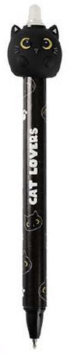 iTotal 3D Erasable Pen 0,5mm Cat Lovers Black Cat Uitwisbare Balpen 15gr