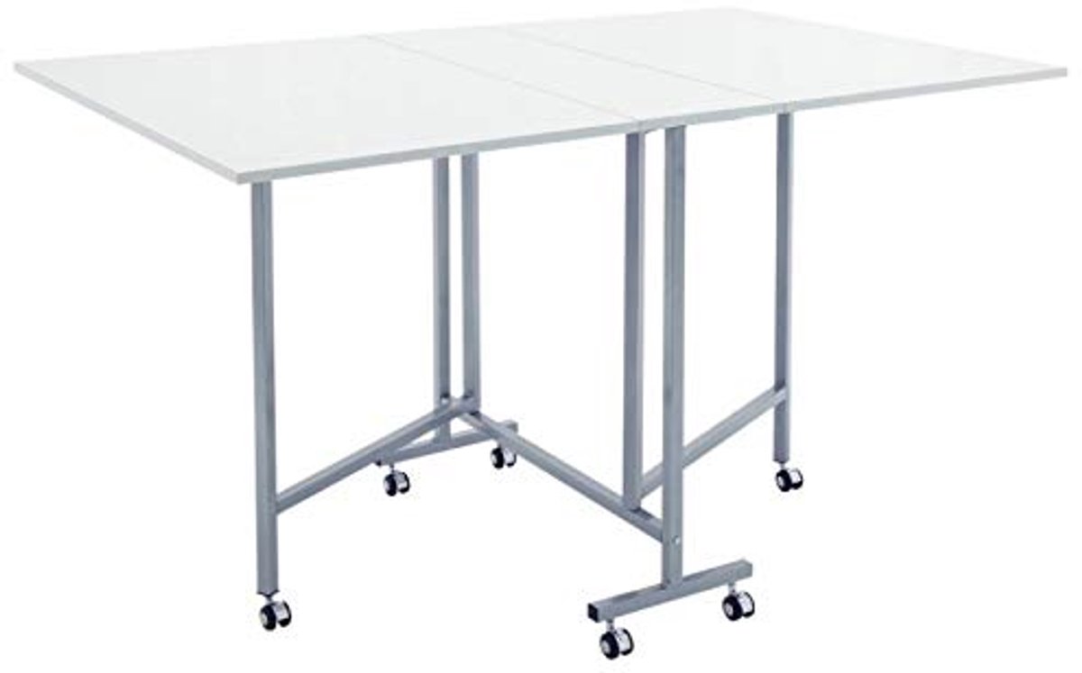 Inklapbare Snijtafel met Extra Werkruimte voor Hobbyprojecten - Mobiele Knutseltafel met Wielen