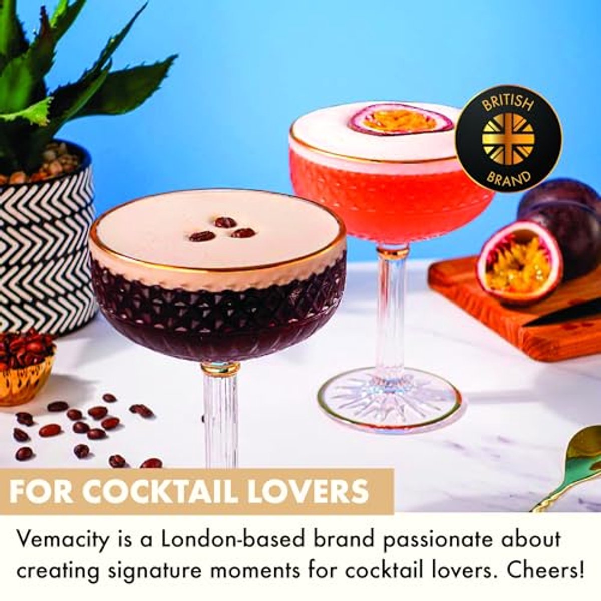 Set van 4 Luxe Kristallen Coupe Glazen - Perfect voor Cocktails en Champagne — cadeau in Kookcadeaus - foto 7