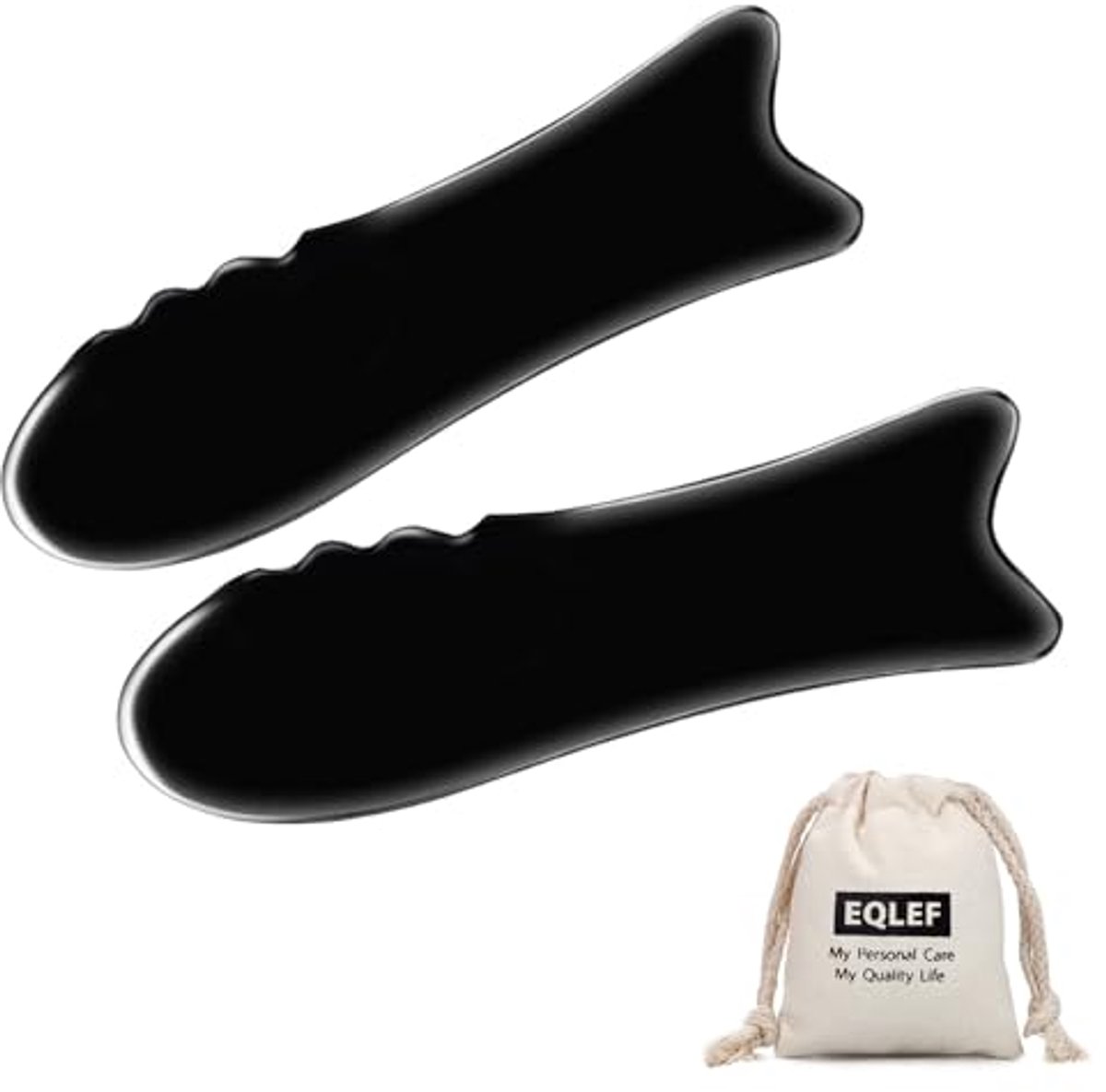Hoornschrap-massageapparaat voor Gua Sha gezicht en lichaam - 2 stuks