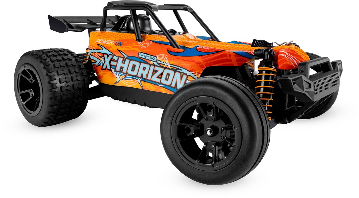 Overmax X-Horizon RC Auto 4x4 – 30 km/u – LED Verlichting, Dubbele Accu tot 40 min, Vering, Lage Bodemvrijheid, 2 Carrosserieën, Achterwielsteun, Digitale Connectie – Offroad Racewagen voor Kinderen & Volwassenen – Bestuurbare Auto — afbeelding 16