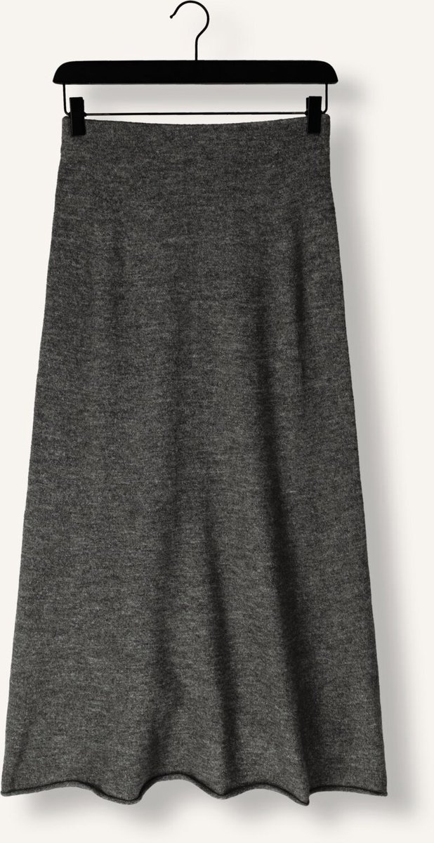 EDITED Panja Knit Skirt Rokken Dames - Donkergrijs - Maat 38