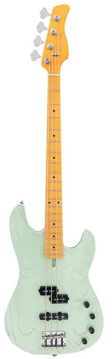 Sire P6 4/SGM Marcus Miller 4-snarige actieve basgitaar Surf Green Metallic