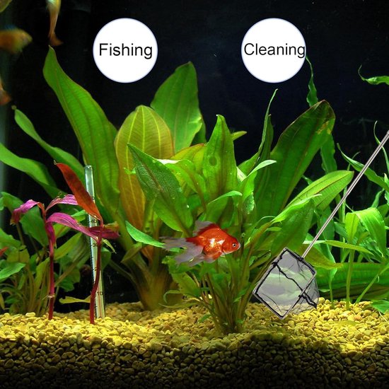 Schepnet voor aquarium 15 cm breed
