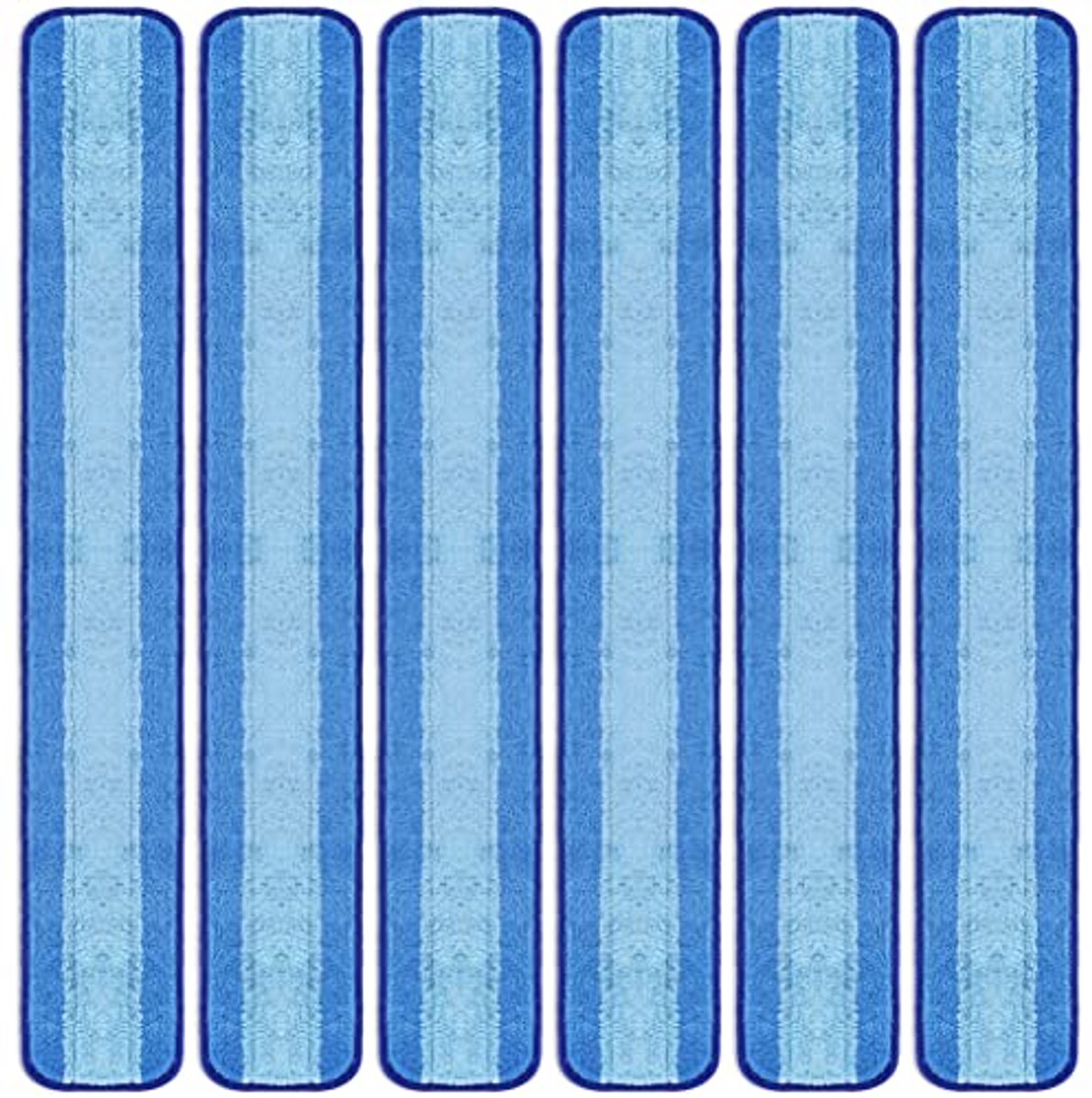 Microfiber Vloerdweilmop Refill Pads voor Hardhouten Vloeren - Set van 6