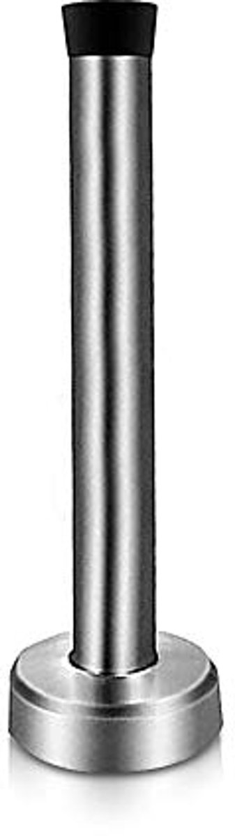 Deurstopper 4 Inch - Roestvrijstalen Muurbevestiging met Geluidsreducerende Rubber Tip