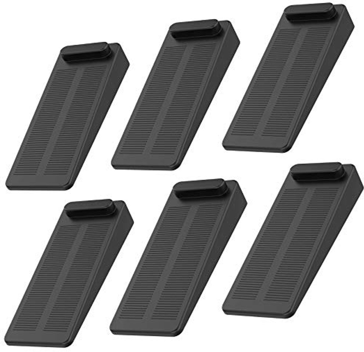 6-delige Rubber Deurstopper Set - Antislip en Hoogte Verstelbaar - Ideaal voor Badkamer en Kinderen