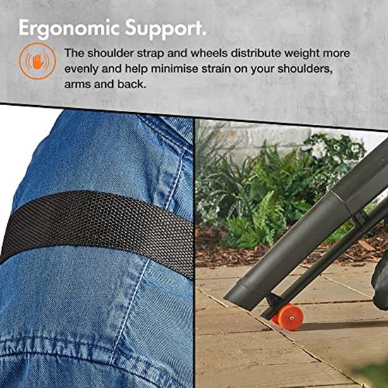 Elektrische Tuinzuiger - Bladblazer Mulcher - Tuinonderhoud Gemak - 3-in-1 Functionaliteit - 35L Opvangzak - Zwart — afbeelding 4