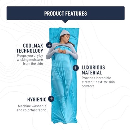 Warmte en Comfort: Slaapzak Liner voor Optimaal Nachtcomfort van Warmte. — afbeelding 2