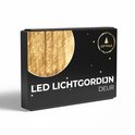 Giftmas LED lichtgordijn voor deur verpakking, met afbeelding van lichtgordijn.