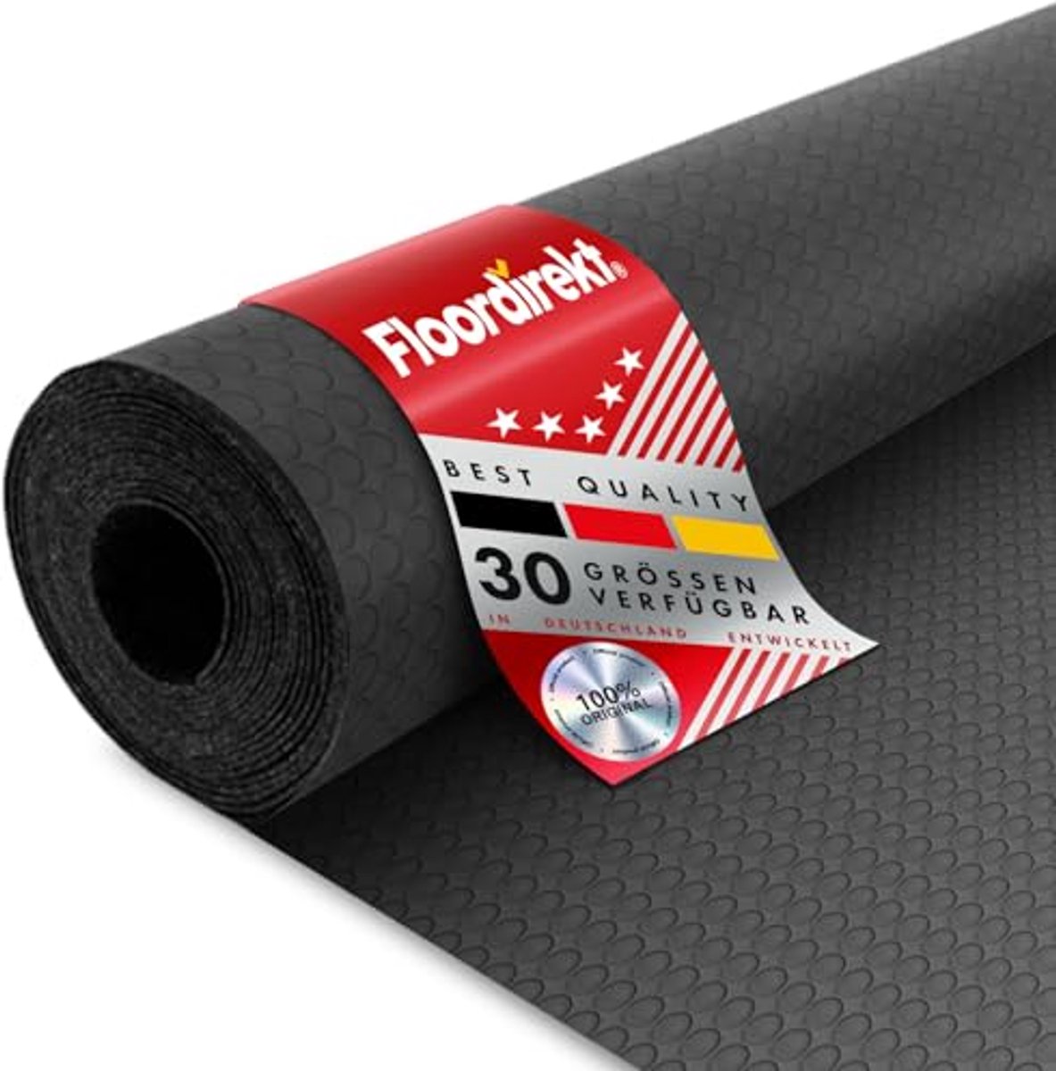 Rubberen Bubble Mat | Beschermmat voor Hoge Belastingen, Vochtbestendig, Antislip, Antistatisch, Geluidswerend, 100 x 700 cm, Dikte 3 mm, Zwart