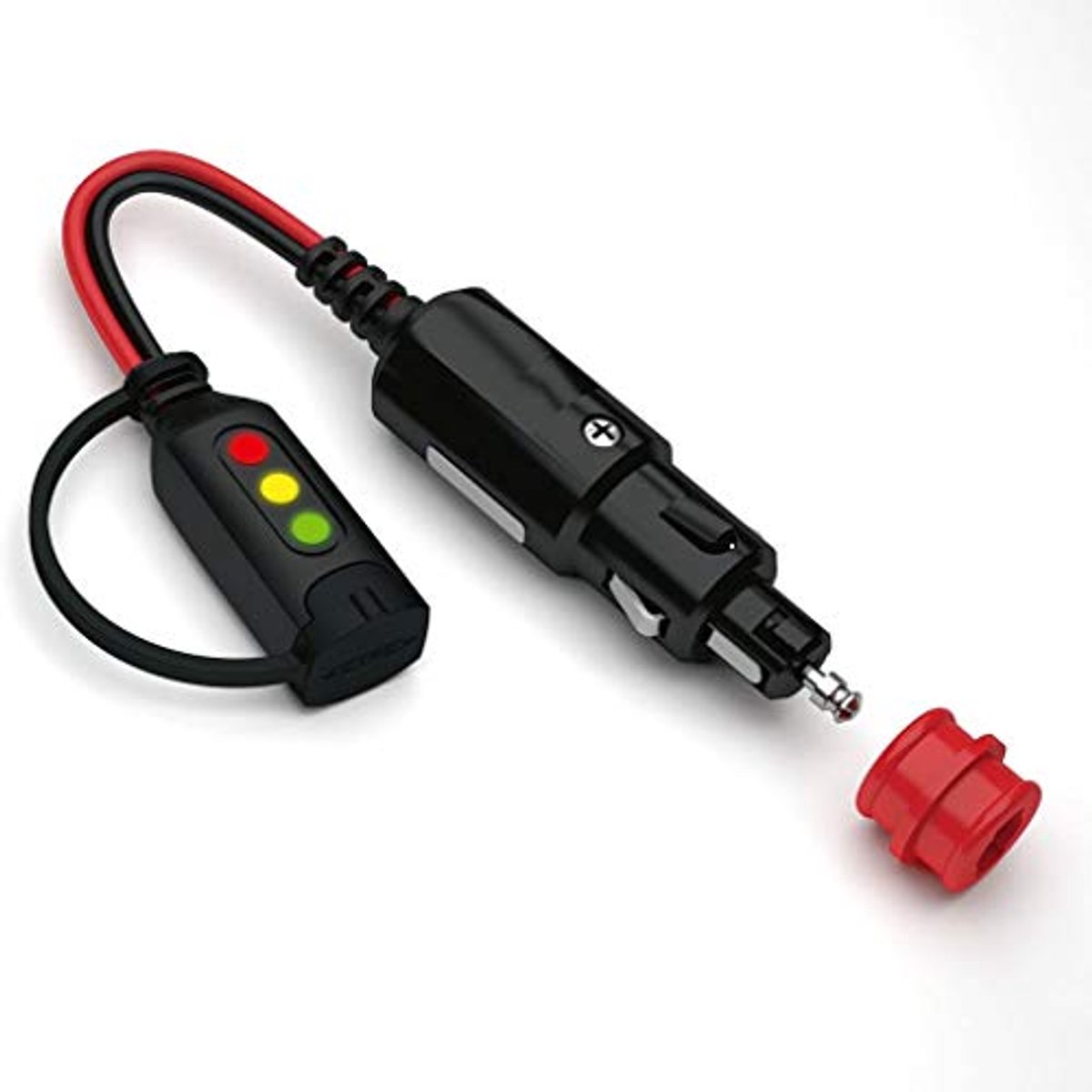 Batterijverzorging Indicator Plug 12V - Accustatus Weergave Met 3 LED Lampen