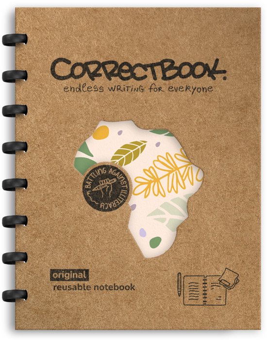 Correctbook Special Edition Botanical Beauty ligné - Carnet effaçable / tableau blanc