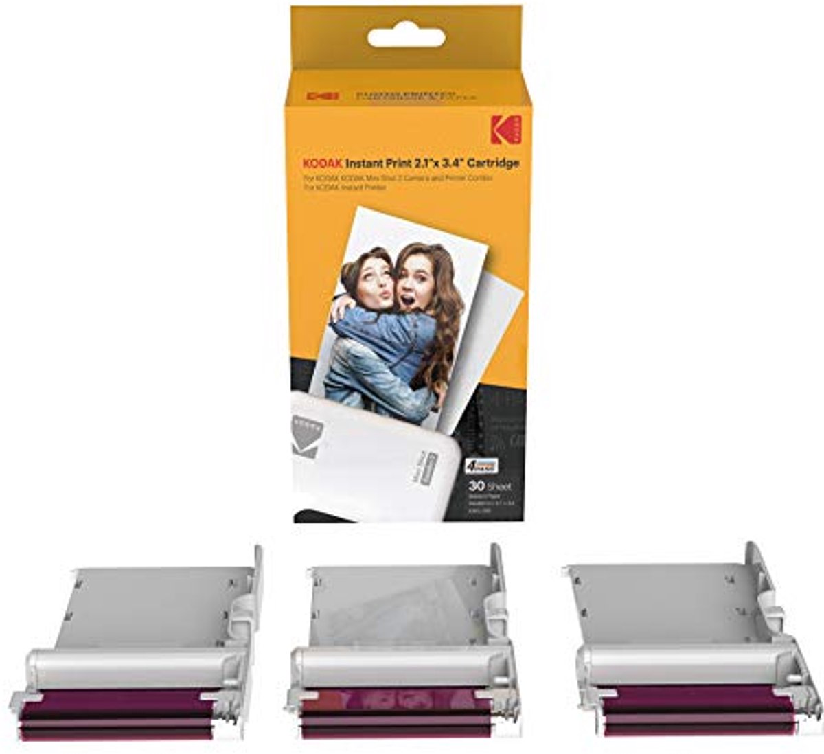 Ink Ribbon Paper voor Mini Foto Printer - 30 Foto Cartridge Thermische Sublimatie Papier
