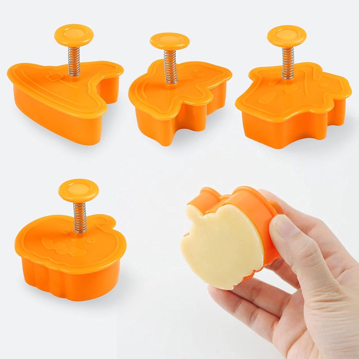 Halloween Cookie Cutter Set - 4 Piece - Pompoen - Plastic - Bakaccessoires