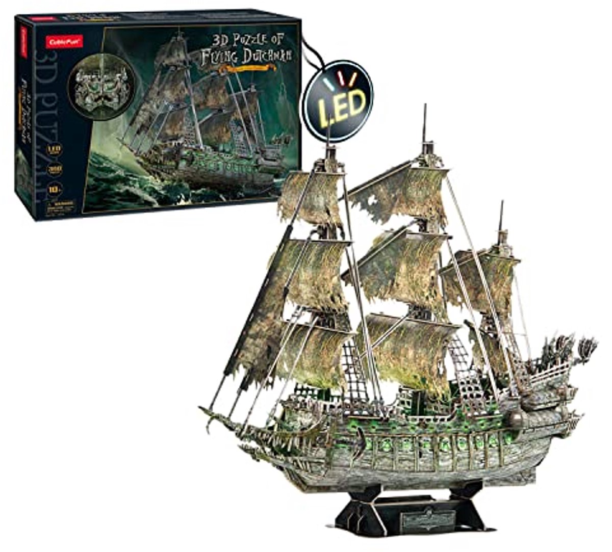 3D-puzzel vliegend schipmodel voor volwassenen en kinderen | Modelbouwset met 360 stukjes
