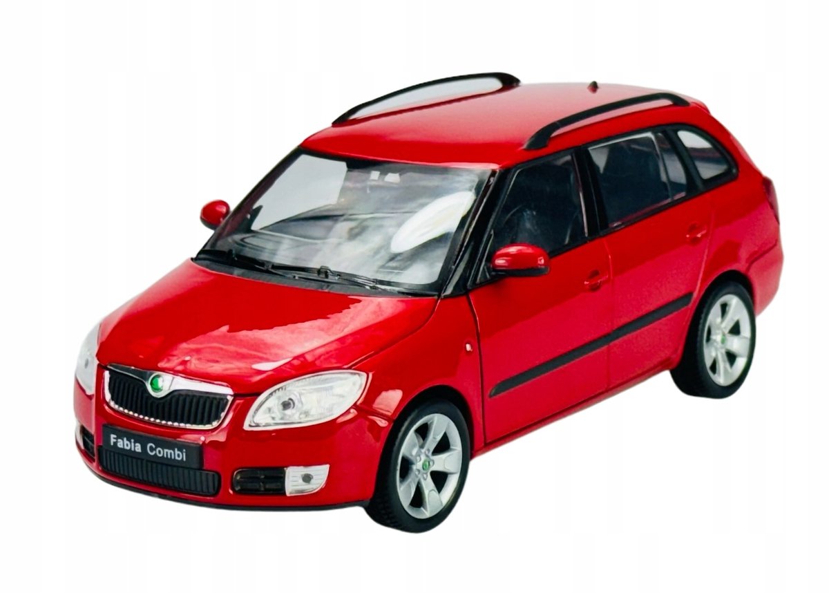 Welly Skoda Fabia Combi Rood Metaal Model 1:24 - Nieuw