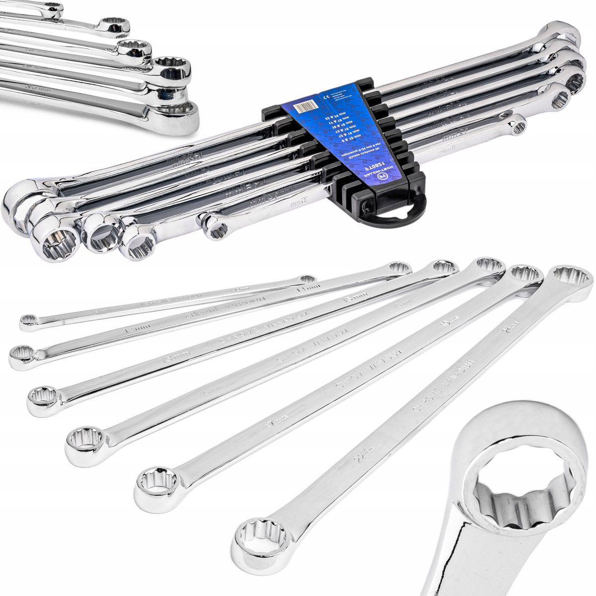 Lange Ringsteeksleutels Set 8-24mm 6 Delig