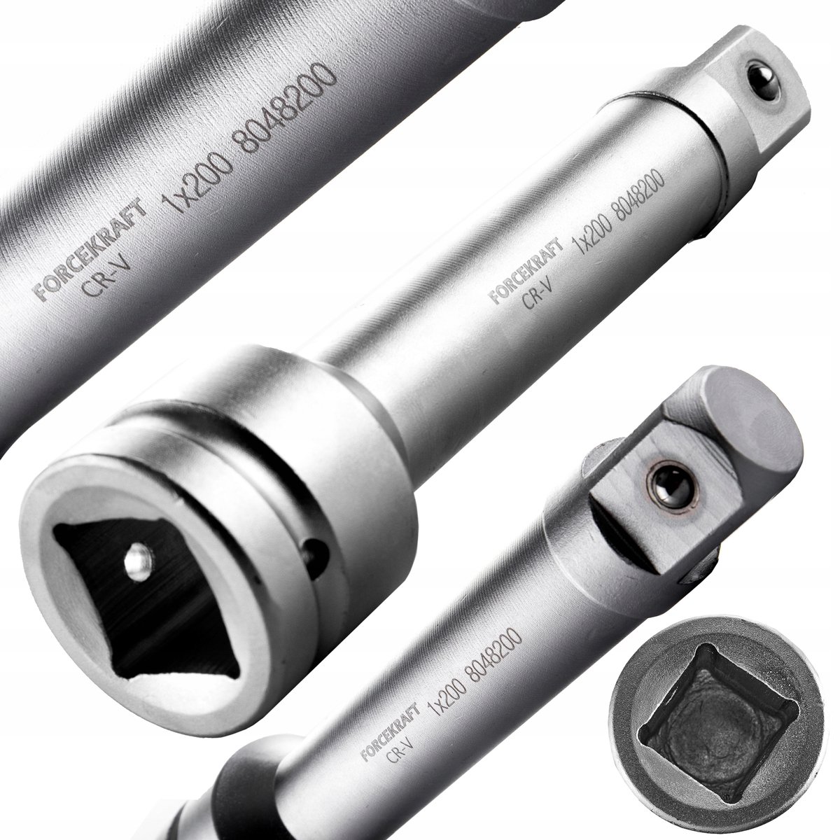 Verlengstuk Dop Kracht 200mm 1" CrV Staal