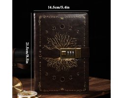 DailySupplies® Dagboek met Slot Volwassenen - Notitieboek - Bruin