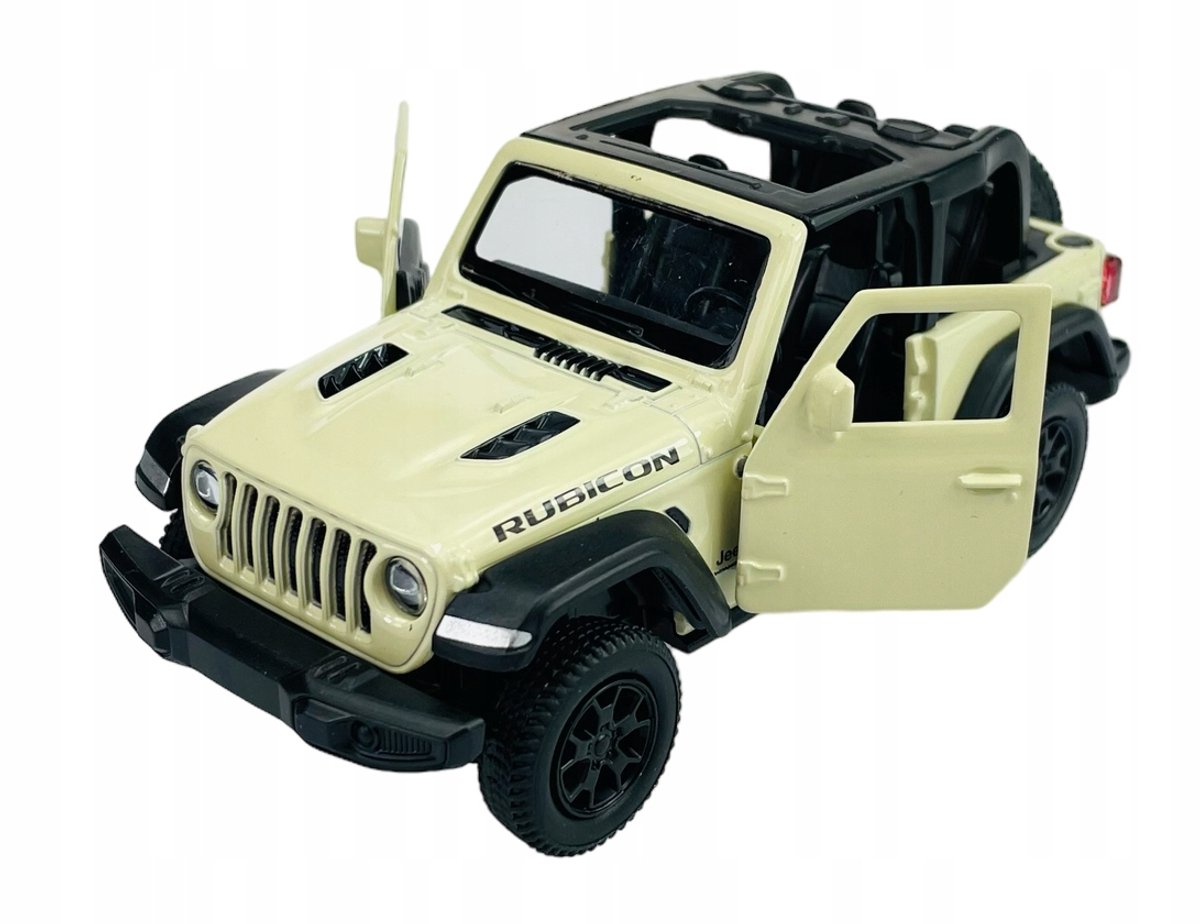 RMZ City Jeep Wrangler Rubicon Metaal Model 12cm - Beige