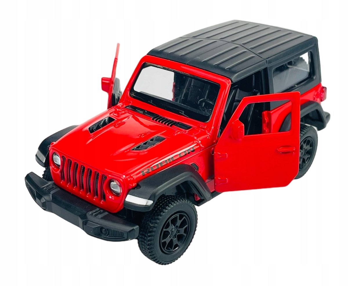 RMZ City Jeep Wrangler Rubicon Rood Metaal Model 11cm