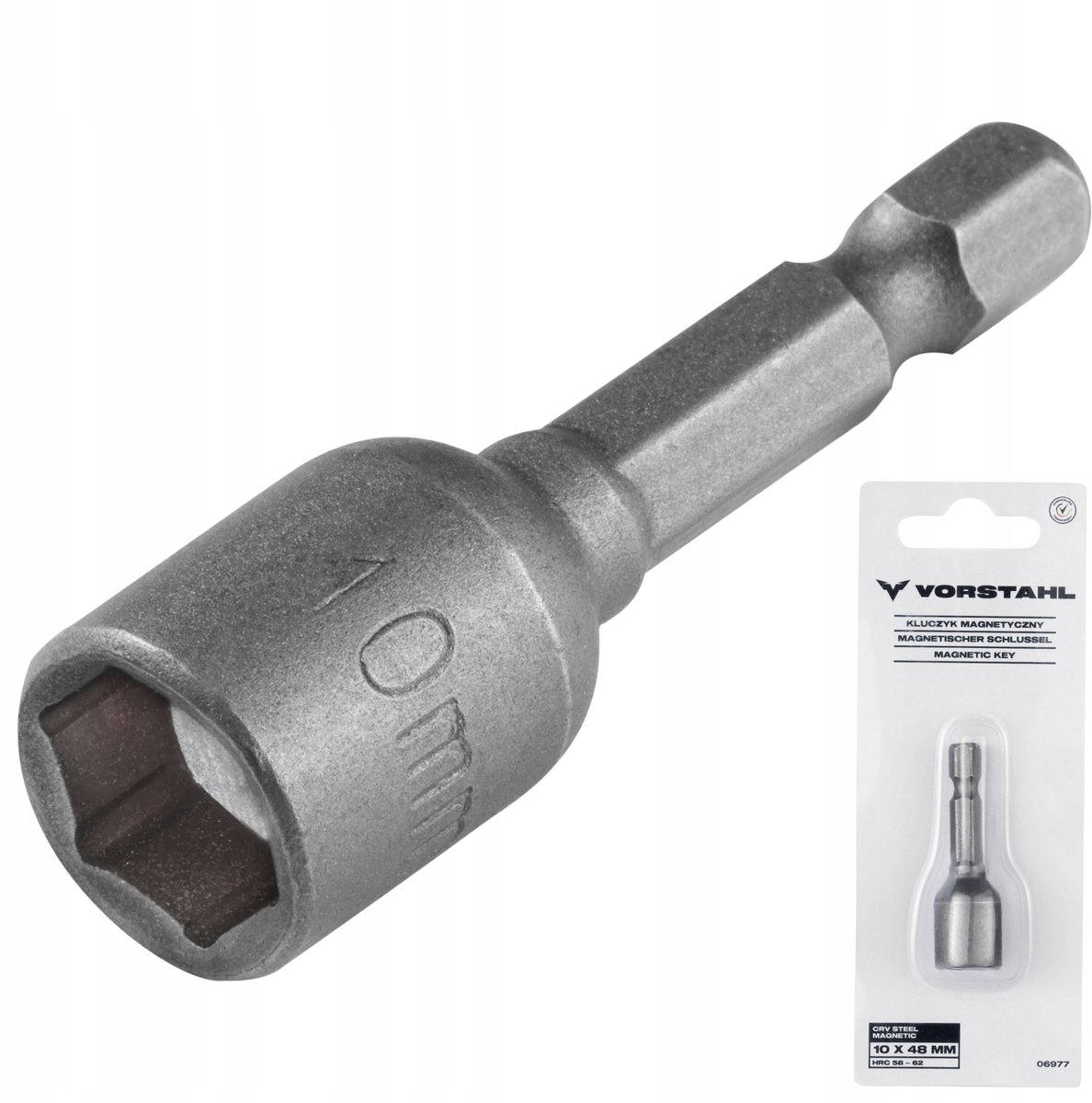 Presteel Magnetische Dop Bit CrV Staal 10x48mm