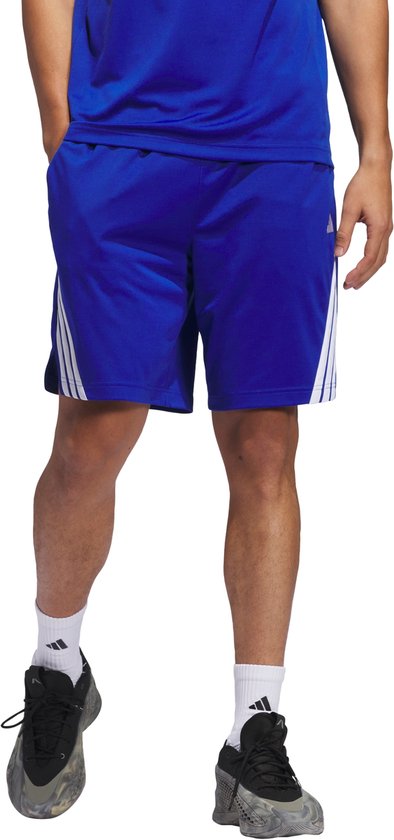 Adidas Performance Legends 3-Stripes Basketbalshort - Heren - Blauw