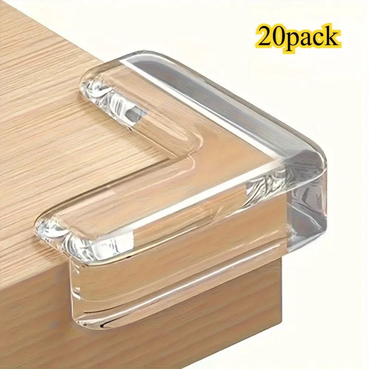 Image of 20 Transparante PVC Hoekbeschermers – Veiligheidsbescherming voor Scherpe Randen – Duurzaam en Flexibel – Set van 20 Stuks