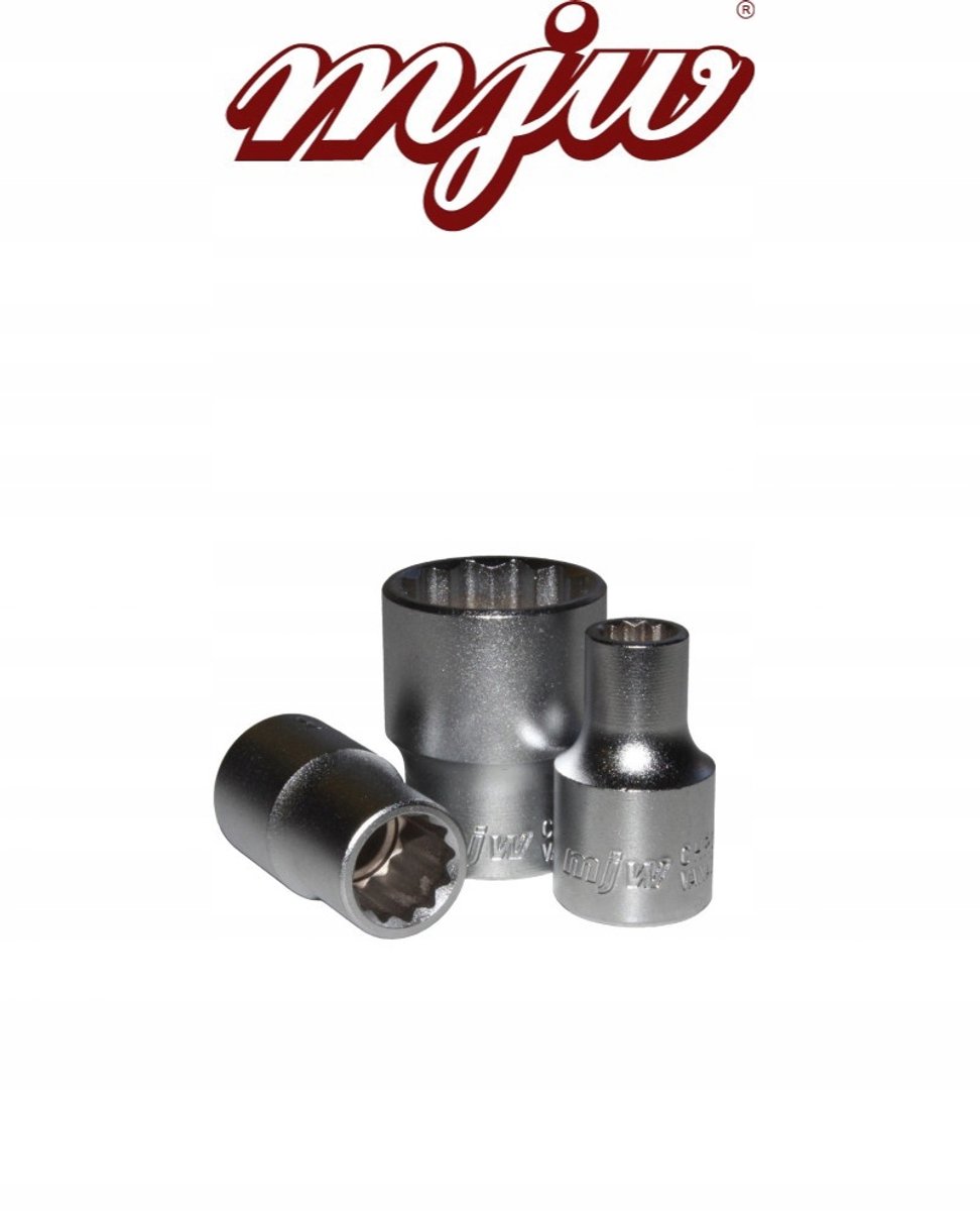 MJW 1/2" 15 mm 12-hoek dop - Hoge Kwaliteit Cr-V Staal