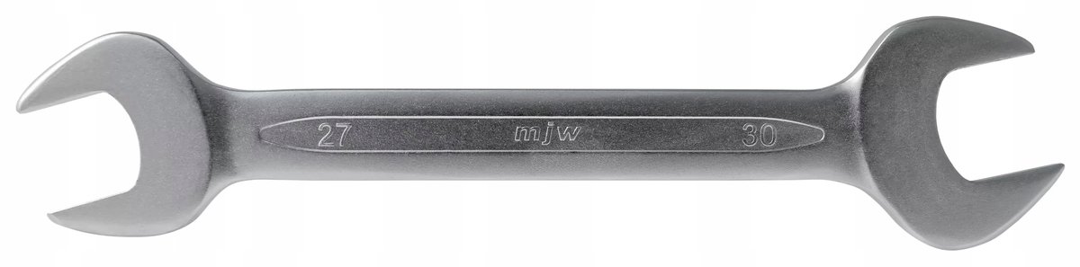 MJW Dubbelzijdige Platte Sleutel 27x30 mm Staal CrV DIN ISO