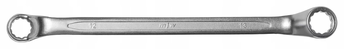 MJW Ringsleutel 12x13mm Afgebogen 12-kant CrV DIN 838