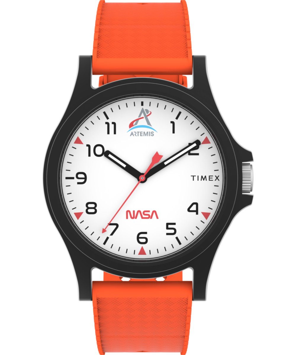 Timex Main Street TW2Y13000 Horloge - Siliconen - Oranje - Ø 40 mm