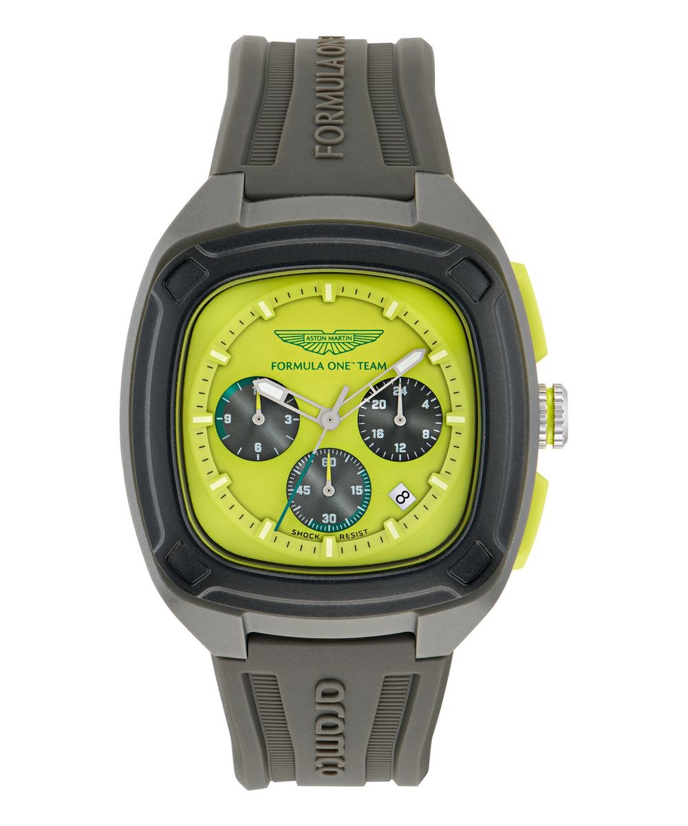 Aston Martin Am Formula 1 OVR W MTFO1F504 Horloge - Siliconen - Grijs - Ø 44 mm