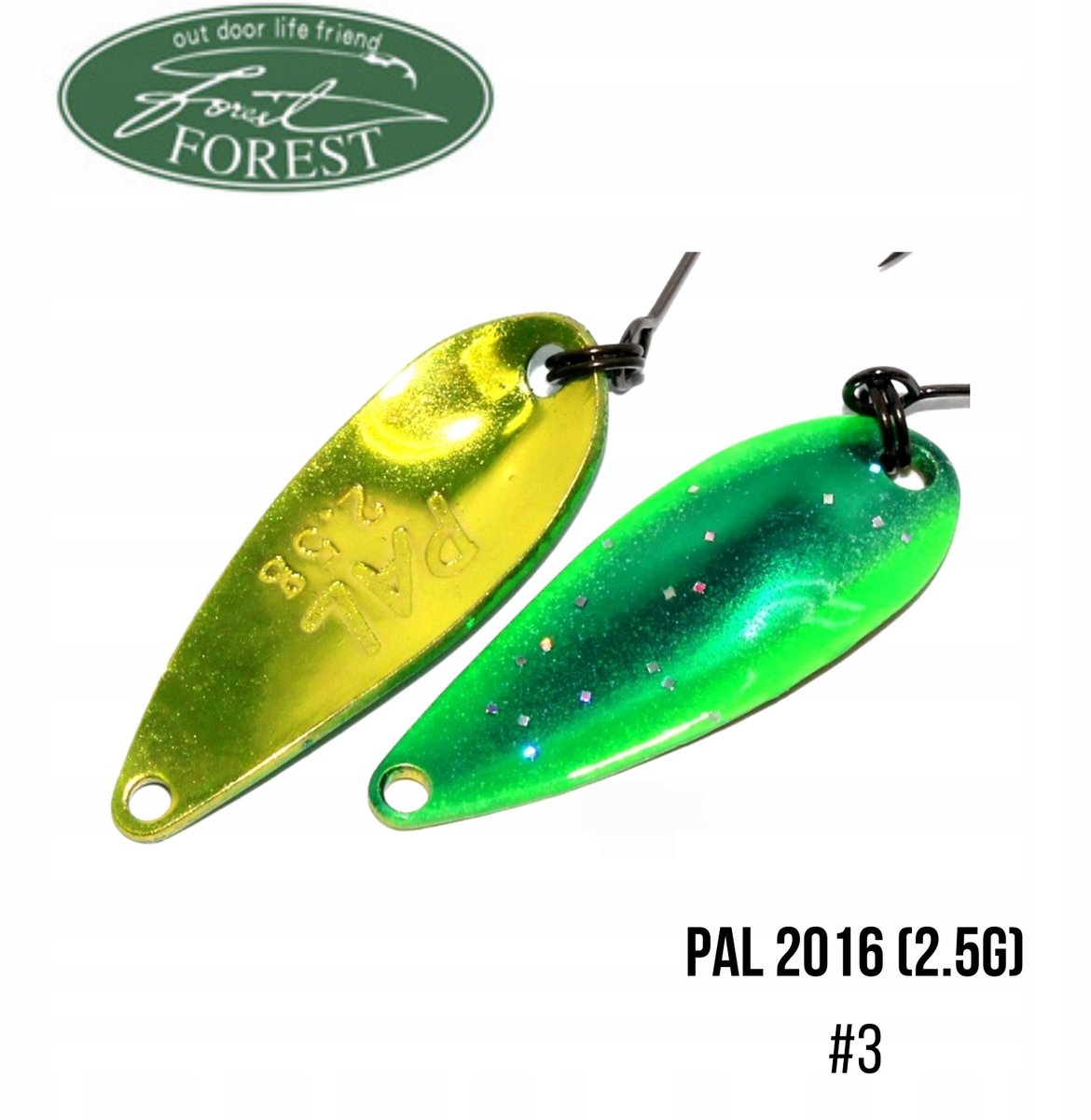 Forest PAL 2016 Wobbler 2,5g - Oostgroen - Vliegvissen