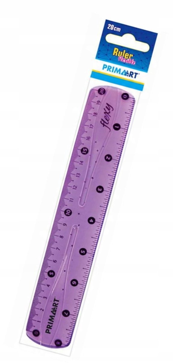 Prima Flexibele Liniaal 20 cm - Onbreekbaar & Transparant Paars