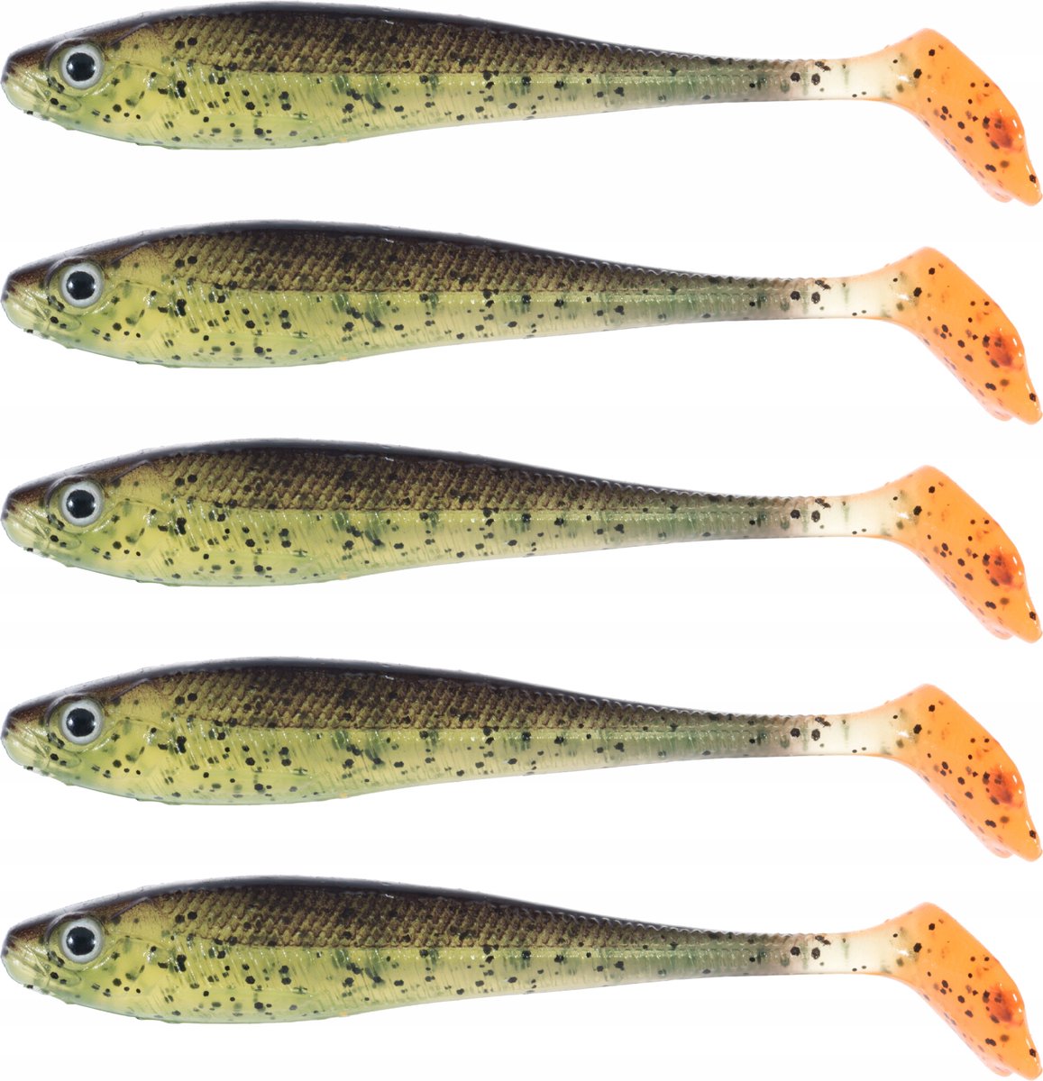 5x Jaxon Intensa INA rubberen kunstaas 8,5 cm - Killer Baits!