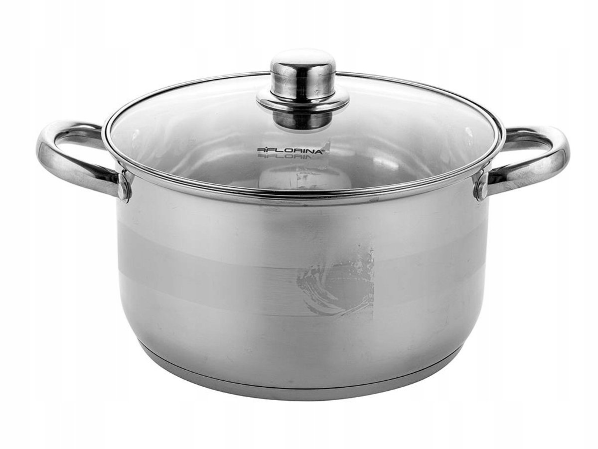 Florina RVS Pan 24 cm - 4.1L - Geschikt voor Inductie
