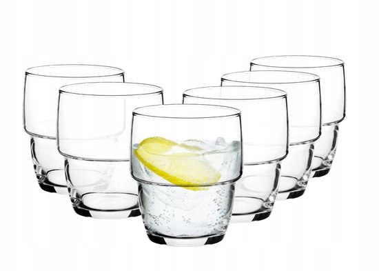 Vintage wijnglazen set van 6 glazen. - Flashback Furniture