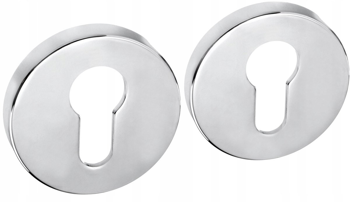 Gamet Ronde Chrome Rozet 04 voor PLT 26 inzetstuk - Binnendeuren