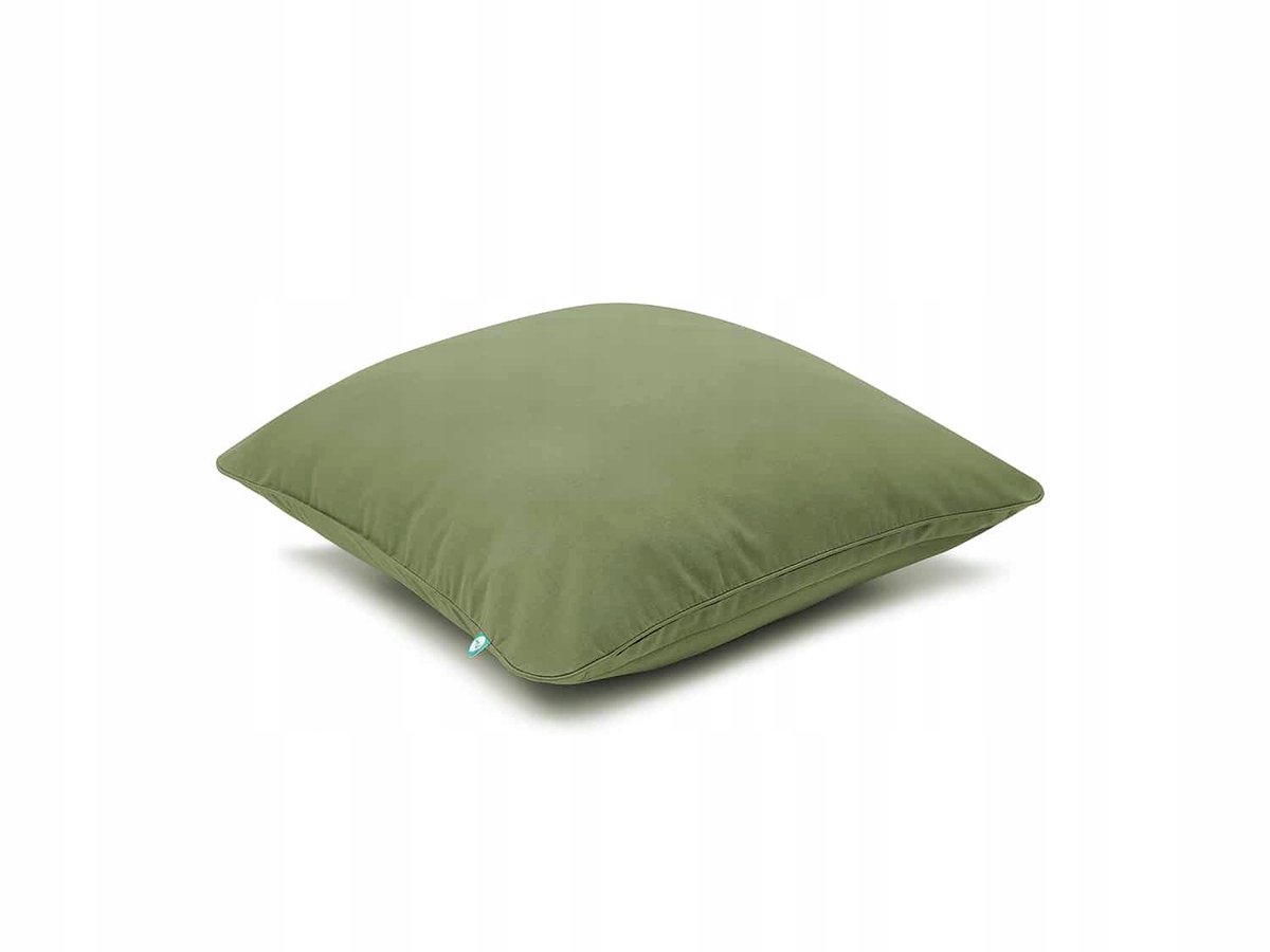 Basic Khaki Kussensloop 30x60 cm - Zacht Katoen met Rits