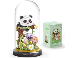 foto van Namajunas - Kunstbloemen Boeket - Bloemenboeket in Stolp - Bouwsets Volwassenen - Dierentuin Serie Collection - Botanical Bloemen - Bouwsets - Niet geschikt voor LEGO - Panda - Decoratie voor Huis, Cadeau, Kerst, Oudjaar, Nieuwjaar