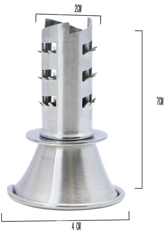 Citruspers handmatig - 2 Stuks - Limoenpers - RVS - Citroenpers - Juicer - Limoenknijper - Citruspersen - Handmatige fruitpers - 66*18*45mm - Zilver — afbeelding 5