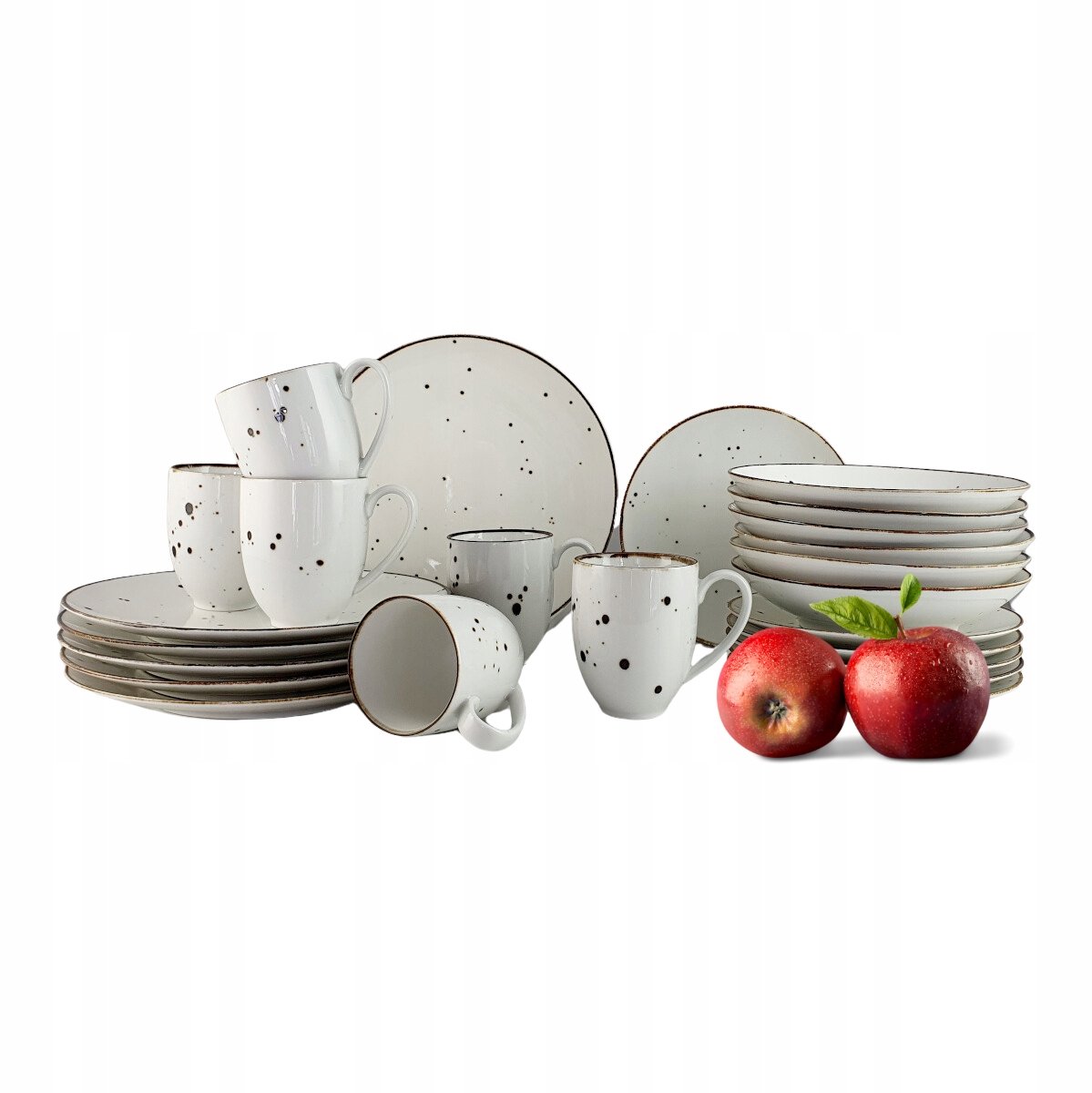 COTTAGE WHITE voor 6 personen, 24-delig, aluminiumoxide