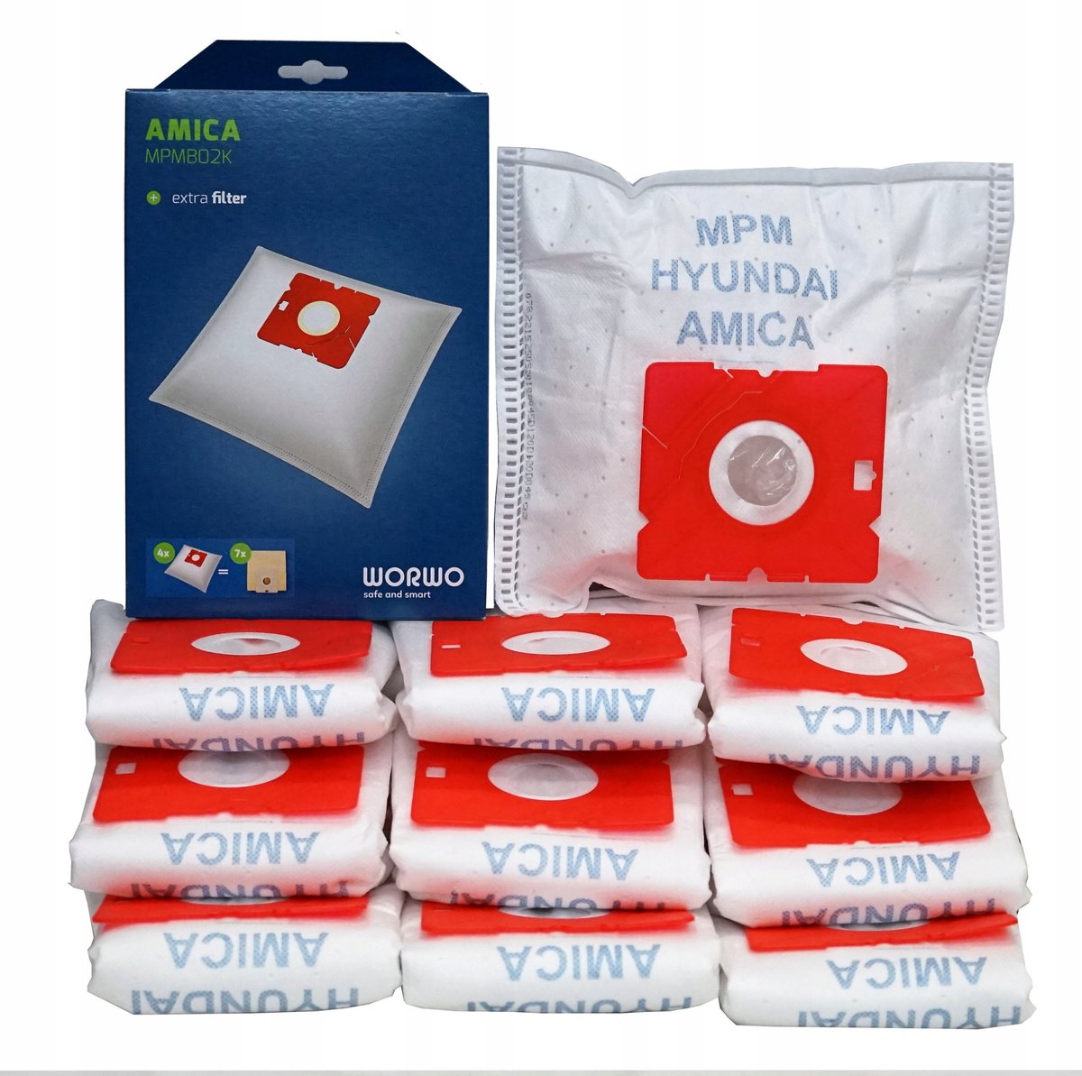 25x Synthetische Stofzuigerzakken voor Amica Zephyr VM1063 - Sterk