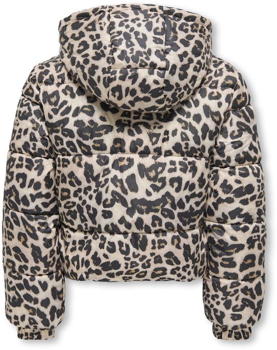 ONLY KOGDALIA SHT PUFFER AOP JACKET OTW NOOS Manteau Filles - Vison argenté Leo