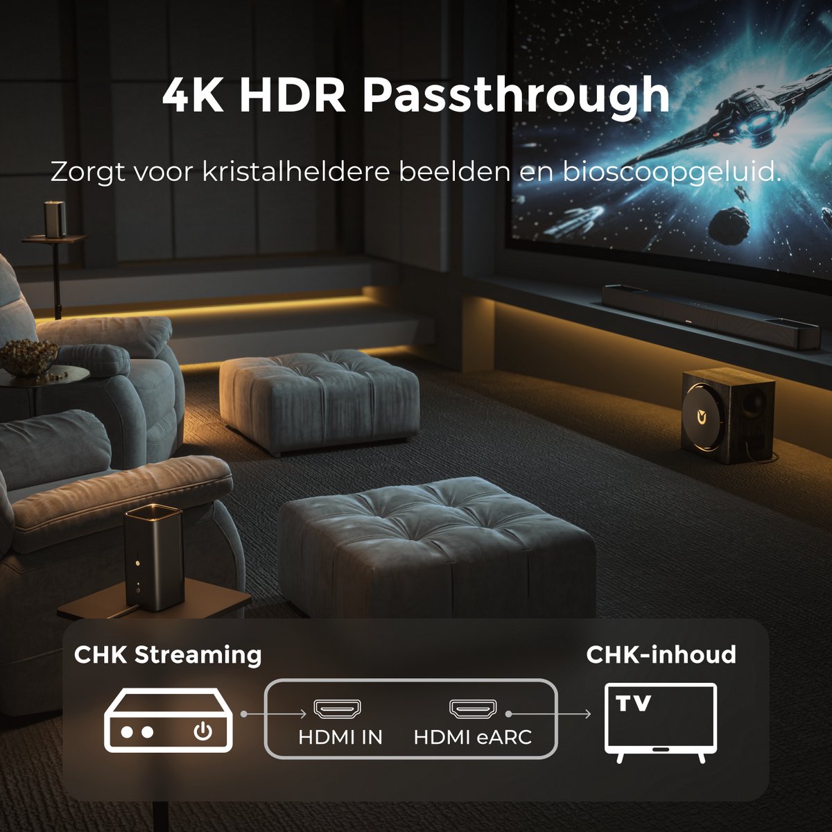 ULTIMEA Skywave X70 - 7.1.4 Dolby Atmos Soundbar - Surround - afbeelding 3