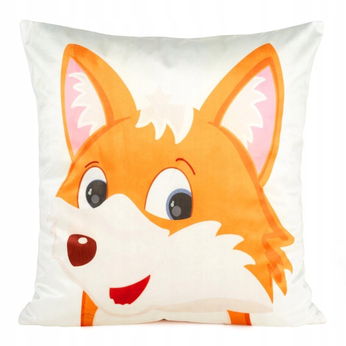 Kinder Kussenhoes 45x45cm - Vrolijke Vos - Zacht Velours