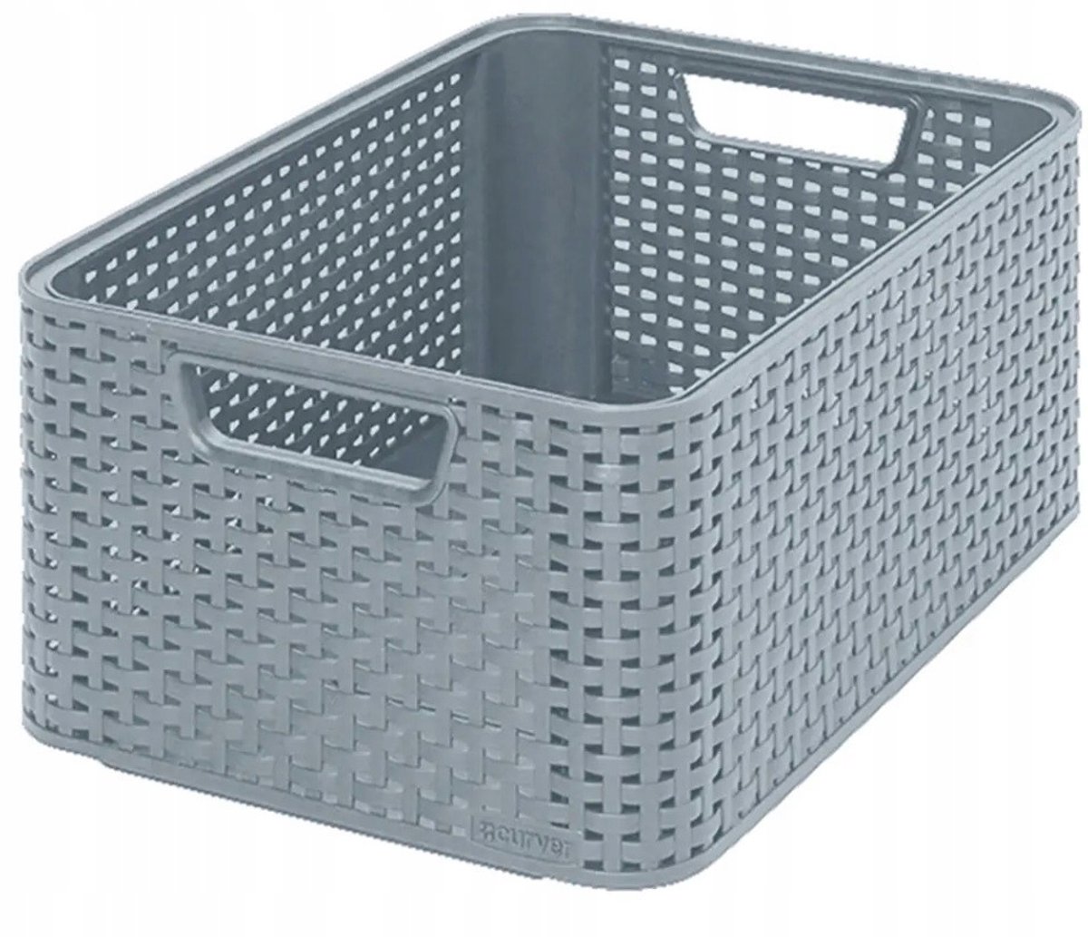 Curver Style Opbergmand M 18L Lichtgrijs - Stijlvol en Duurzaam